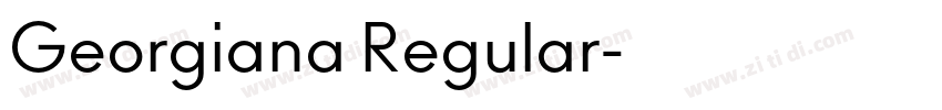 Georgiana Regular字体转换 Georgiana Regular字体转换